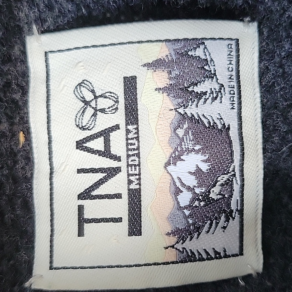 TNA 100% lambswool sea to sky front open sweater - Picture 2 of 6
